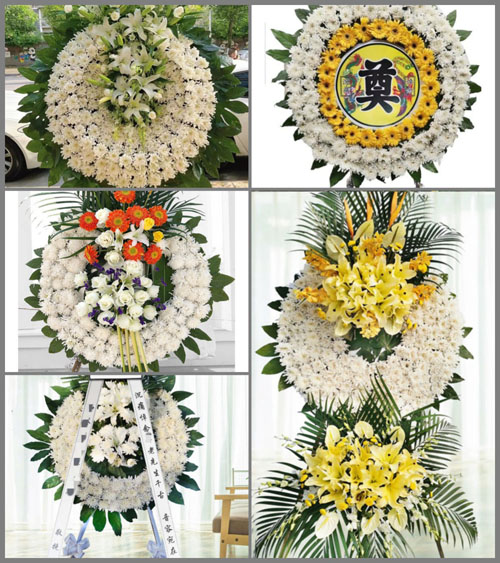 湖南永州祁阳县三口塘镇两江村花圈速递